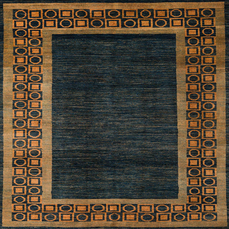 Abstract Indoor Rug, Square 7'