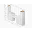Ensemble de meuble-lavabo double 120 po Disar-111107835