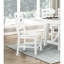 2 chaises d'appoint blanches pour la salle à manger, capacité de poids de 250 lb, finition en bois de 2 styles, bois, capacité