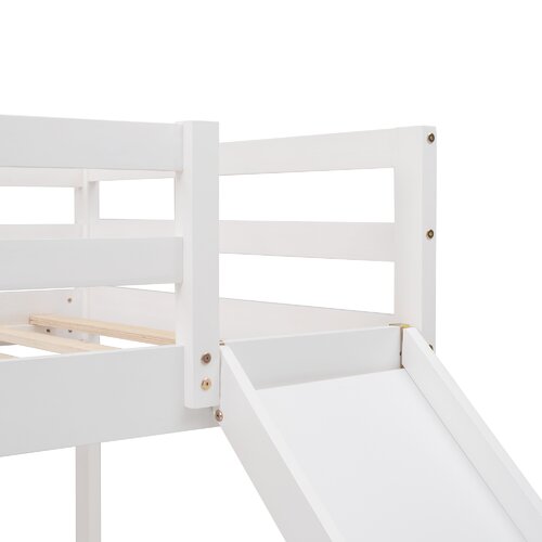 Harriet Bee Hemme Kids Twin Over Twin Bunk Bed & Reviews | Wayfair