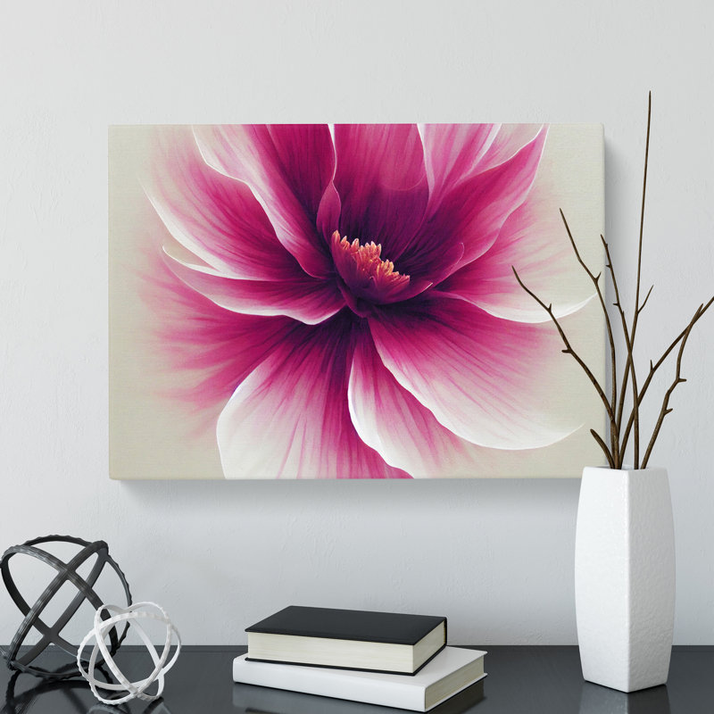 Striking Carnation Flower - Wrapped Canvas