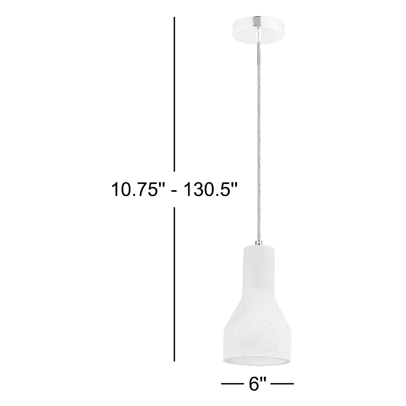 Campo Single Light Concrete Dimmable Pendant