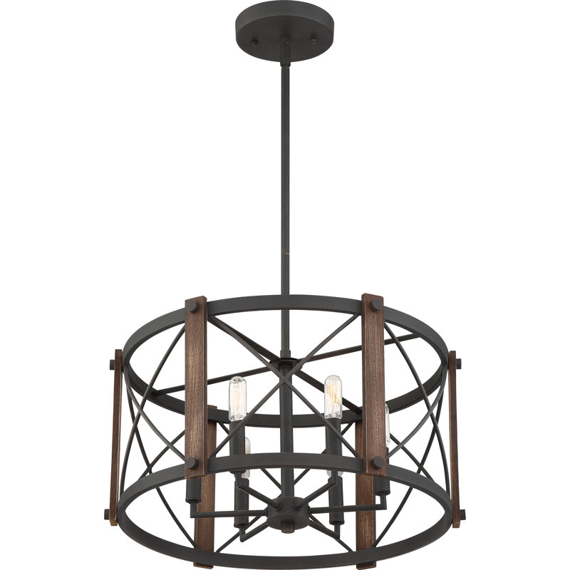 Kafader 6 - Light Dimmable Drum Chandelier