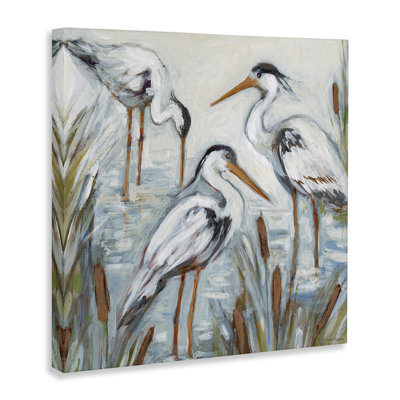 «Three Herons In Water», art mural par Susan Winget