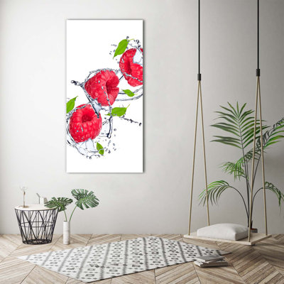 Raspberries - Wrapped Canvas Print