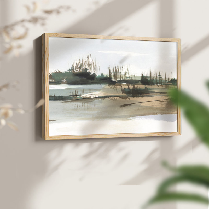 Marsh Reeds IV -Framed Print - Restickable, Natural, 11" H x 14" W
