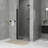 36 In. W X 72 In. Bifold Semi-Frameless Shower Door In Matte Black Finish