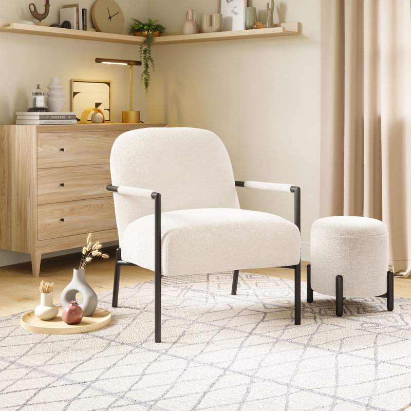 Chaise d'appoint Chicago ivoire