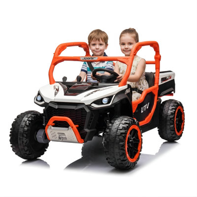Buggy à roulettes 2 places 24V 7AH Farmer Edition 4X4 avec roues en EVA, benne automatique, musique, RC