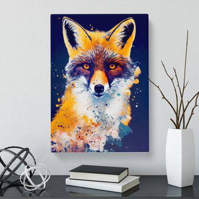 Fox Splatter Vol.1 - Wrapped Canvas