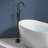 Topcraft Floor Mounted Bathtub Filler With Handheld Showerhead-119603238