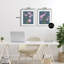 Posies over Dusty Grey, ensemble de 2 reproductions encadrées sous verre, par Grace Popp-613548273-613548285