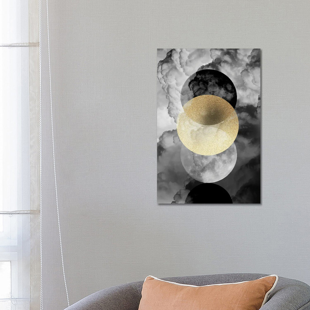Moonphases In The Clouds by Dominique Vari - Print on Canvas