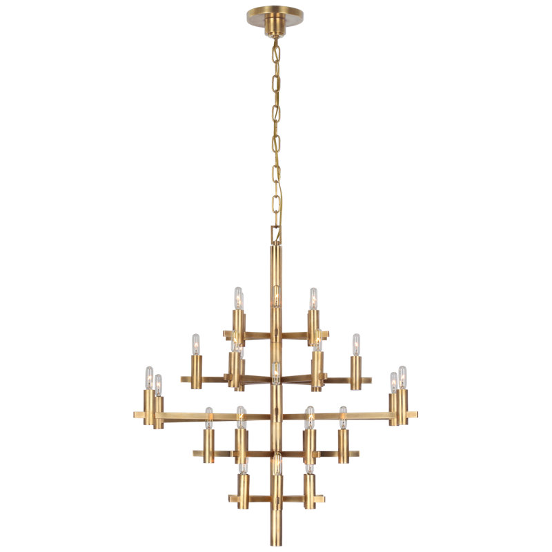 Chapman & Myers Sonnet Medium Chandelier, Bronze