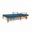 Double chaise longue de patio en bois