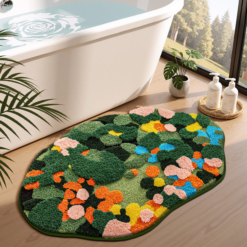 Non‑Slip Machine Washable Absorbent Soft Bath Rug