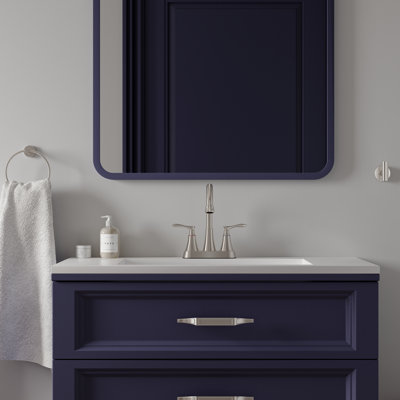 Centerset 2-handle Bathroom Faucet with Drain Assembly