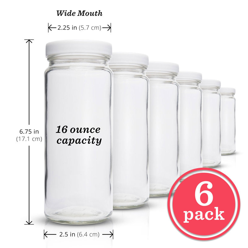 16 oz. LoochMee, Bouchons blancs