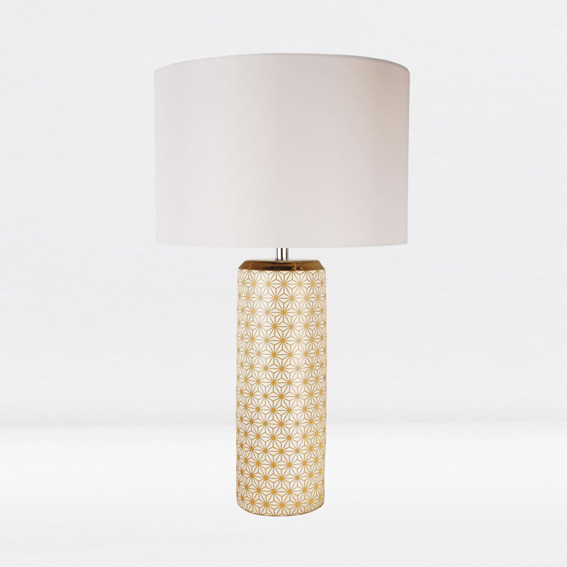 Totnes Ceramic Table Lamp, Gold