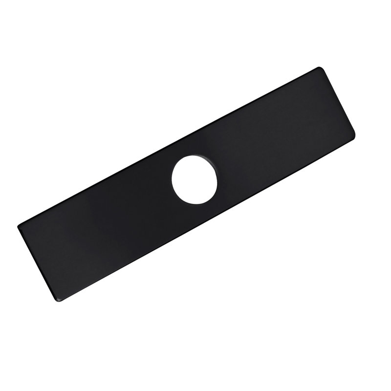 Écusson de plaque de recouvrement pour évier de cuisine Harmony, Noir mat