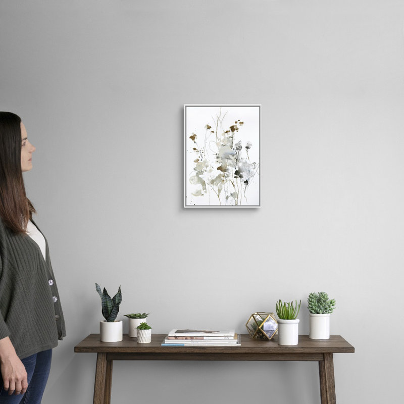 Ces jours 2 - reproduction d'art, Toile blanche encadrée, H 18 po x l 14 po x P 1,75 po
