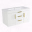 Meuble-lavabo mural 36 po avec 2 tiroirs et lavabo en résine-711110174