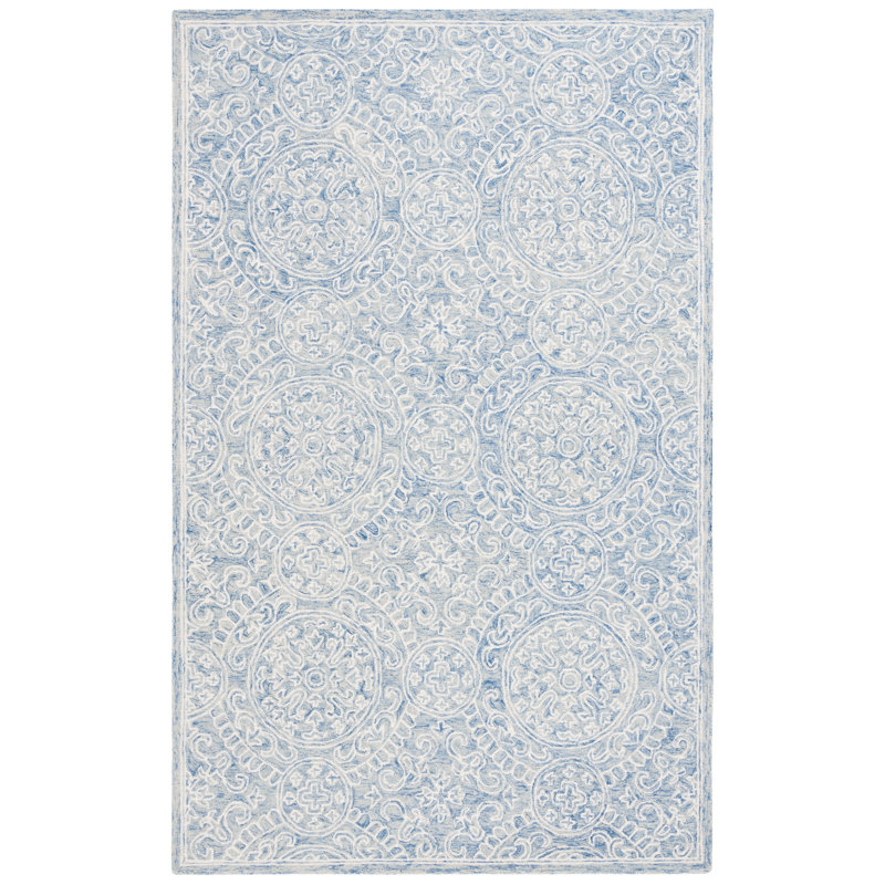 Lauren Ralph Lauren Hand Tufted Wool & Cotton Damask Rug, Rectangle 4' x 6'