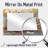 Marbled Tulips Field On Cream River I - Floral Mirror Wall Art - Printed On Metal-210849268
