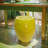 Fiou Lemon Fruit Resin Patio Stool and Side Table