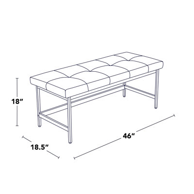 Banc en similicuir Brieon