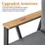 Ensemble de conversation pour patio 2 personnes, chaises berçantes pivotantes d'extérieur en métal avec coussins et table basse