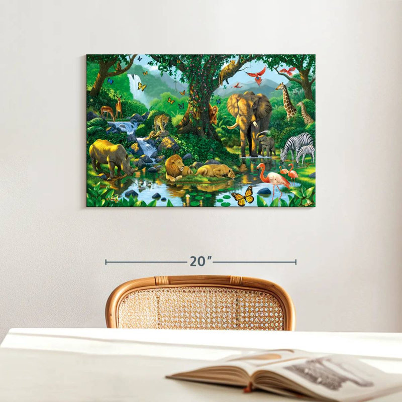 Brampt Jungle Harmony, 16" H x 24" W