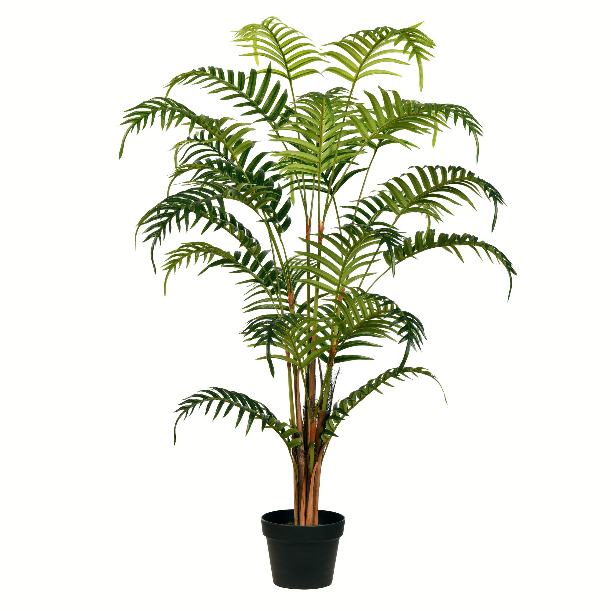 Faux Palm Plant in Pot, 47" H x 16" W x 16" D