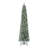 Home Heritage 9 Foot Lowell Flocked Pencil Pine Prelit Christmas Tree With Lights