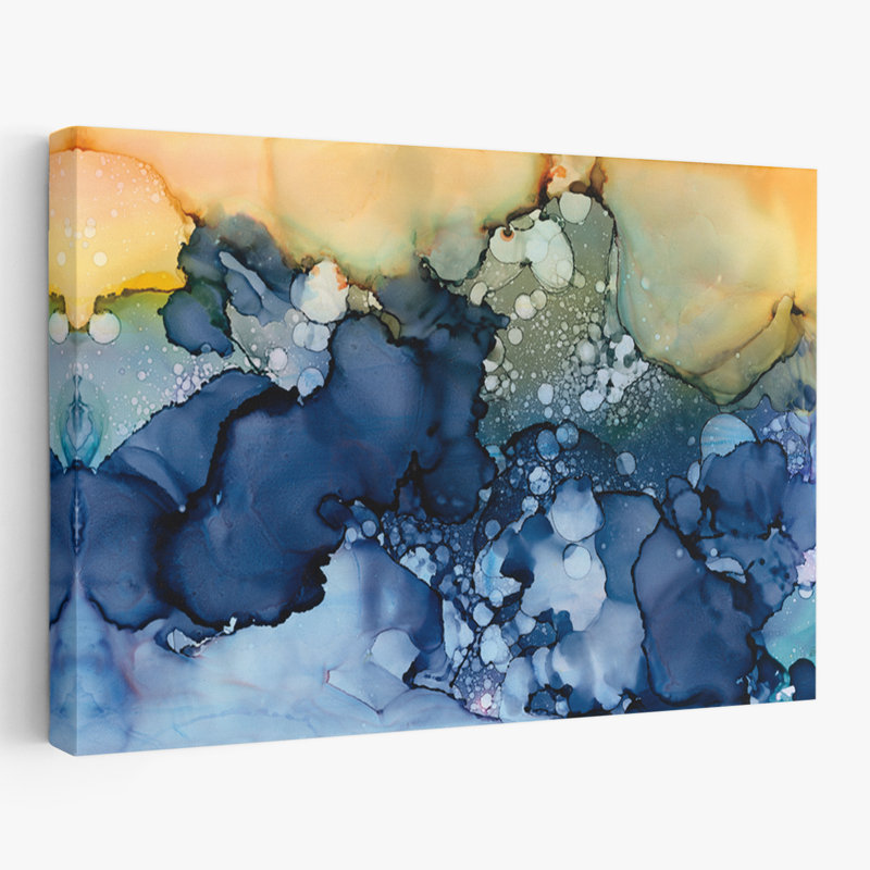 Coastal Manipulated Blue I, 24" H x 16" W