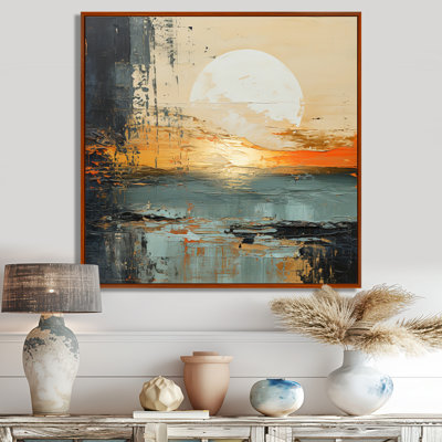 «Modern Coastal Mystic Sunrise I», reproduction sur toile