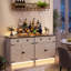 Buffet avec lumière DEL 31,5 po Delmonta-1563767836