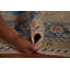 Tapis bleu géométrique 10 x 13 po