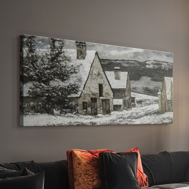Série paysage - CMLI - Toile tendue avec châssis - Prêt à accrocher, H 16 po x l 32 po