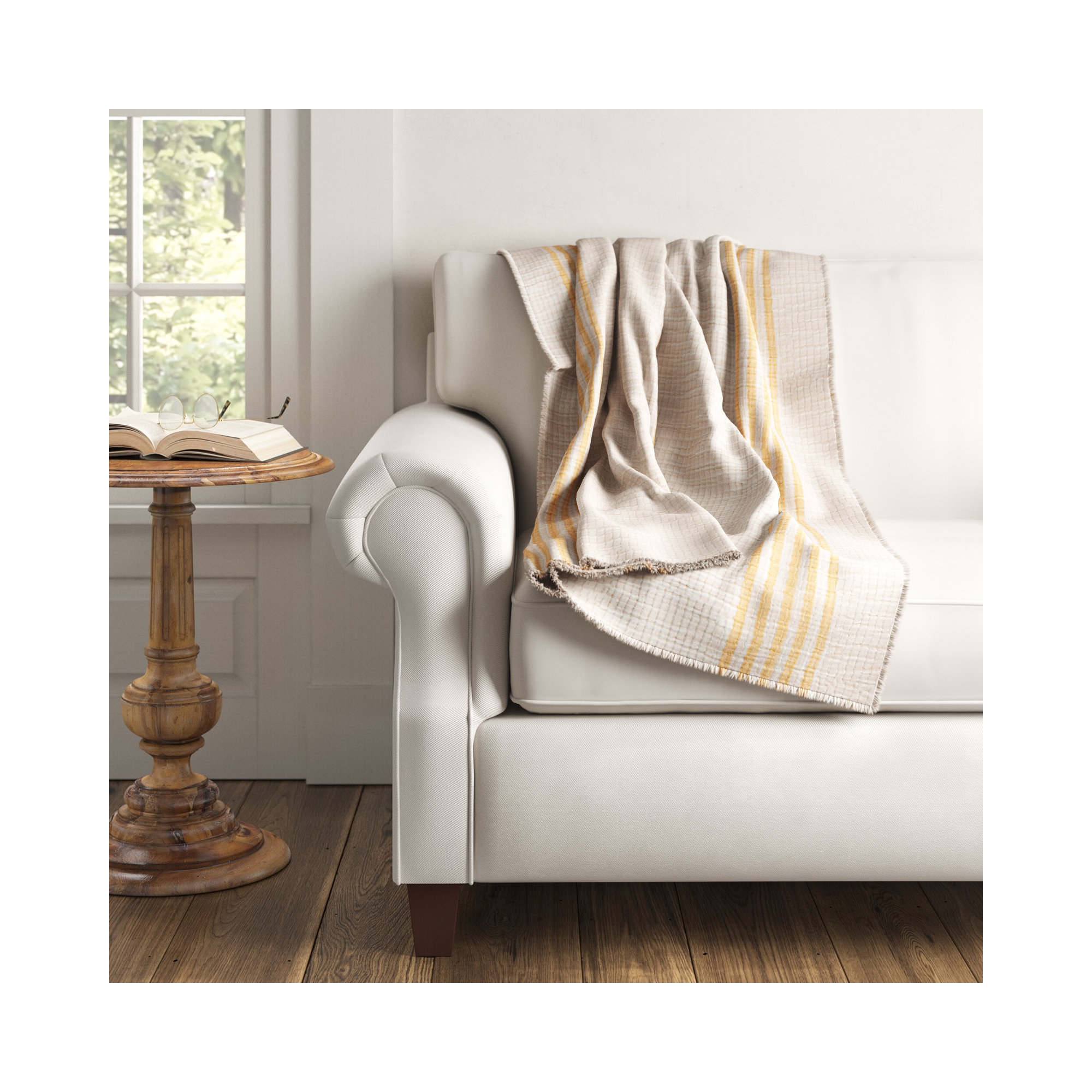 Cotton Hand Woven Throw Blanket