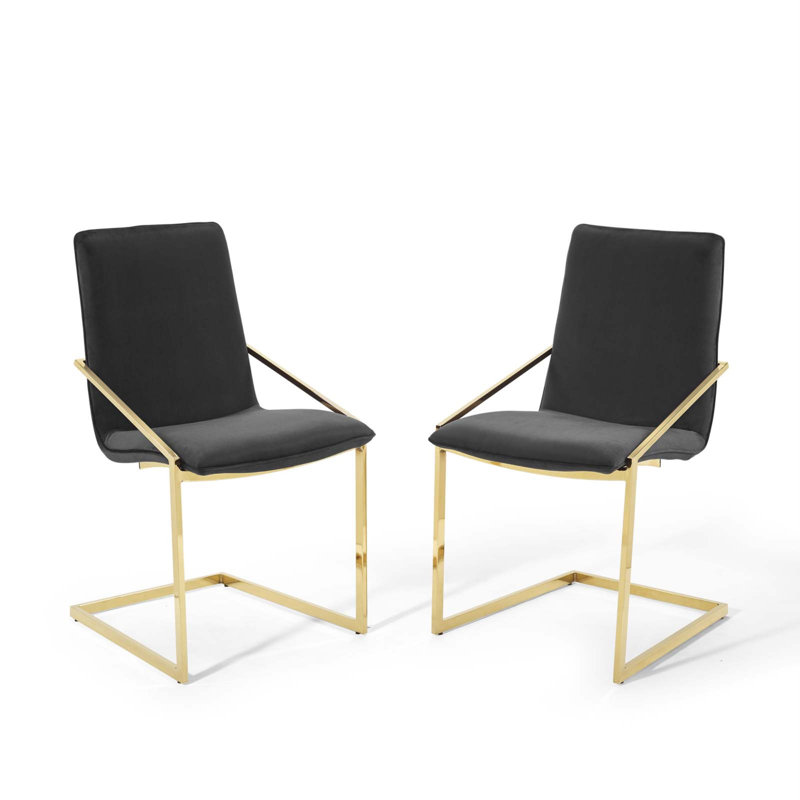 Fauteuil de salle à manger Pitch, Noir
