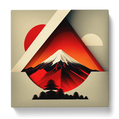 Mount Fuji Constructivism No.1 - Wrapped Canvas