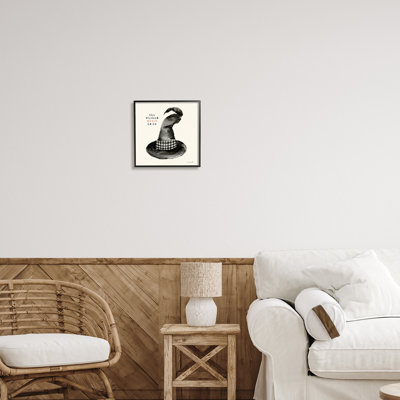 «The Wicked Witch Is In Halloween» encadré sur bois par Stephanie Workman Marrott, impression