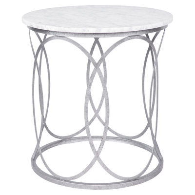 New Orleans Marble Drum End Table