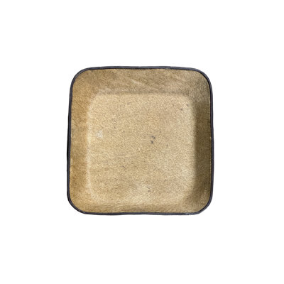 Square Cowhide Tray