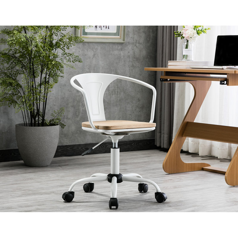 Chaise de travail Kayce, Blanc