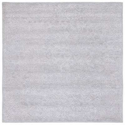 Martha Stewart Hand Tufted Wool/Viscose/Cotton Southwestern Rug in Gray