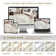 Washable Large Abstract Area Rug for Living Room Soft Indoor Carpet