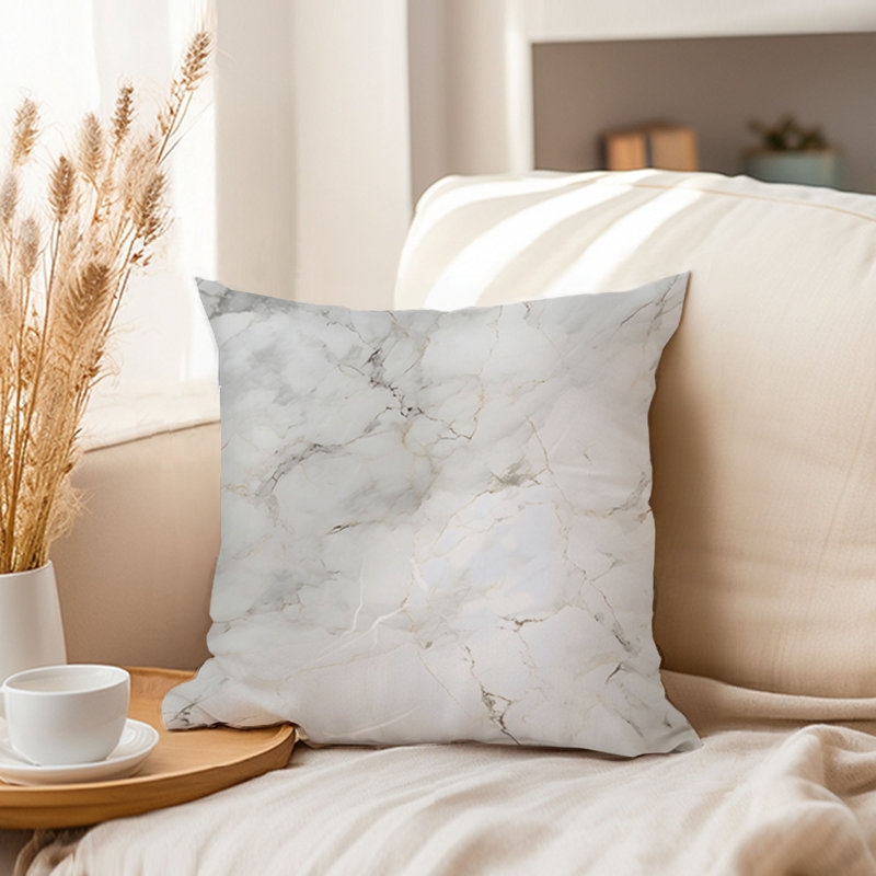 Abstract Gray Geode Crystals Marble VI Transitional