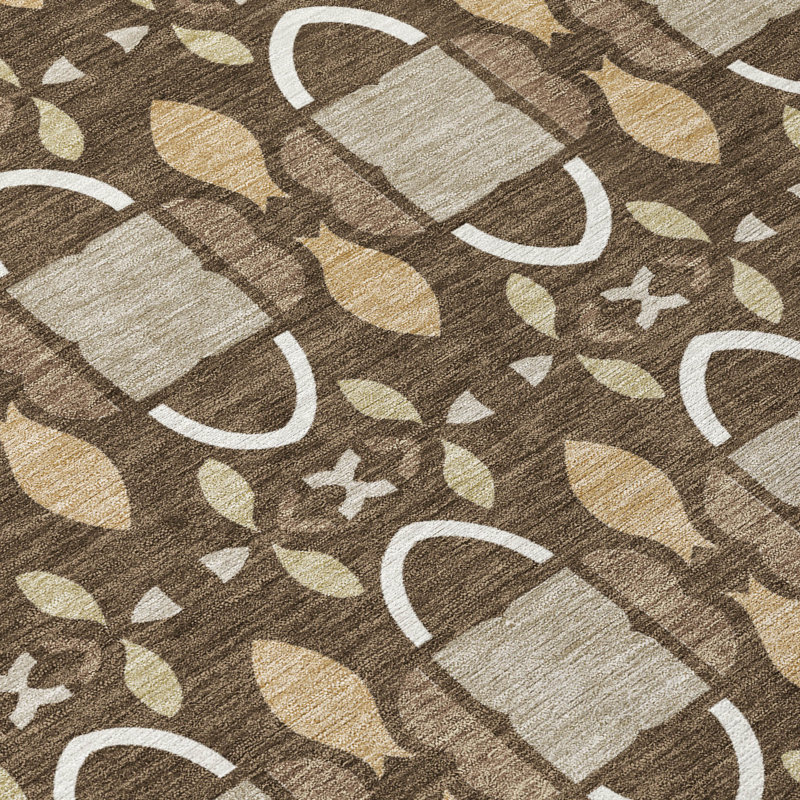Tapis intérieur / extérieur lavable à la machine Chantille ACN2920, Chocolat, 3 pi x 5 pi